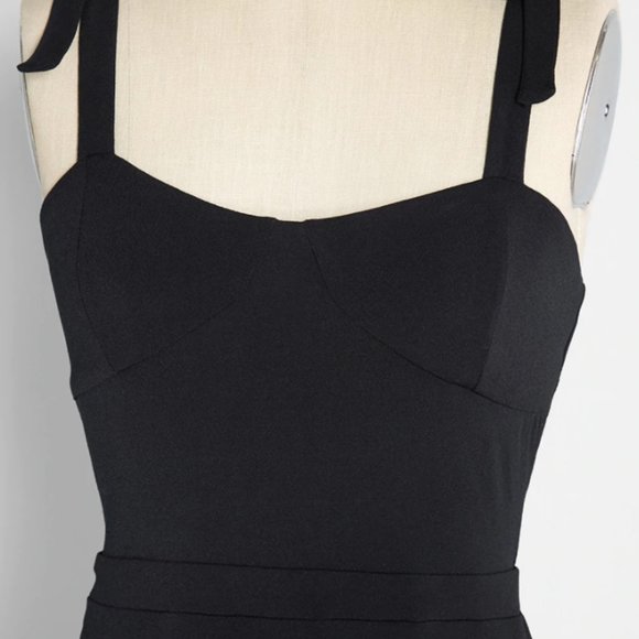 Vintage Summer Dreams Knit Sundress - Black - Picture 4 of 4